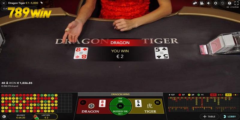 Rồng và Hổ chiến đấu JILI - Game Bài 789WIN Tuyệt Đỉnh Tựa game có giao diện cuốn hút